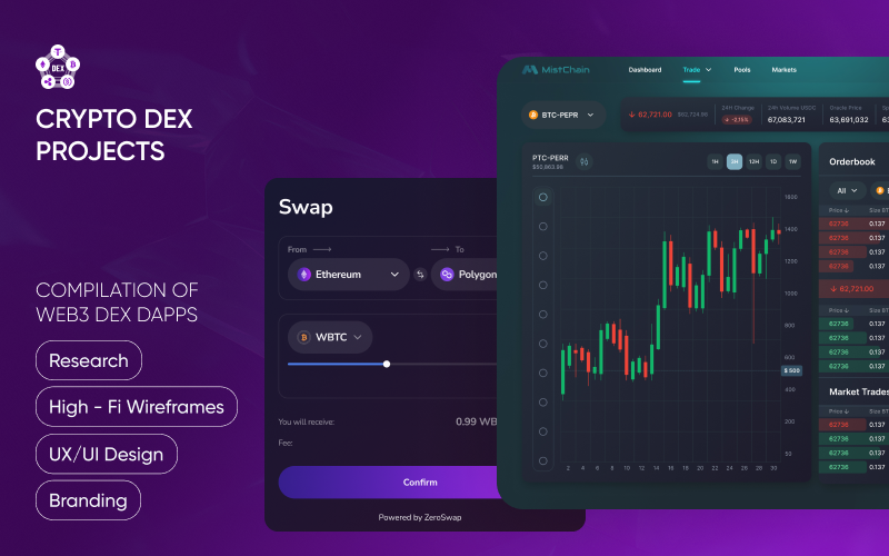 Crypto DEX | Web3 dApps | Web app screenshot 1