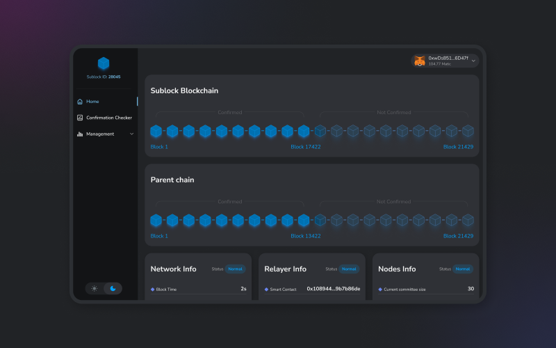 Sublock - Blockchain Explorer & Analytics | Crypto dApp screenshot 3