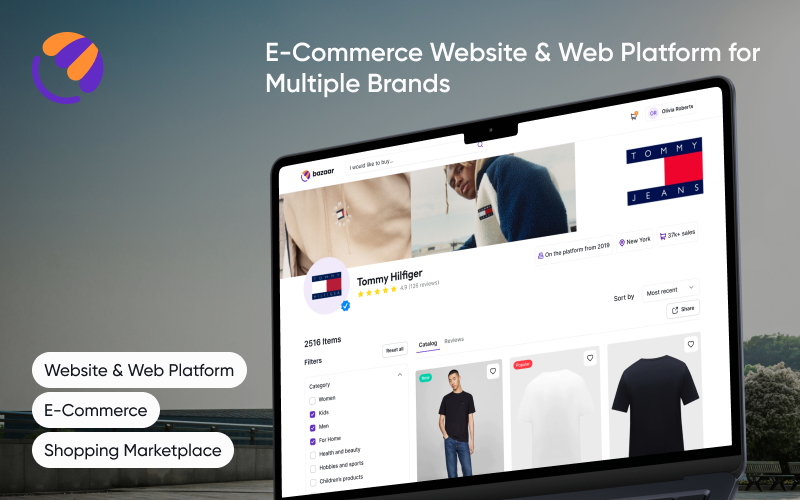 Bazaar - E-Commerce Website & Web Platform screenshot 1
