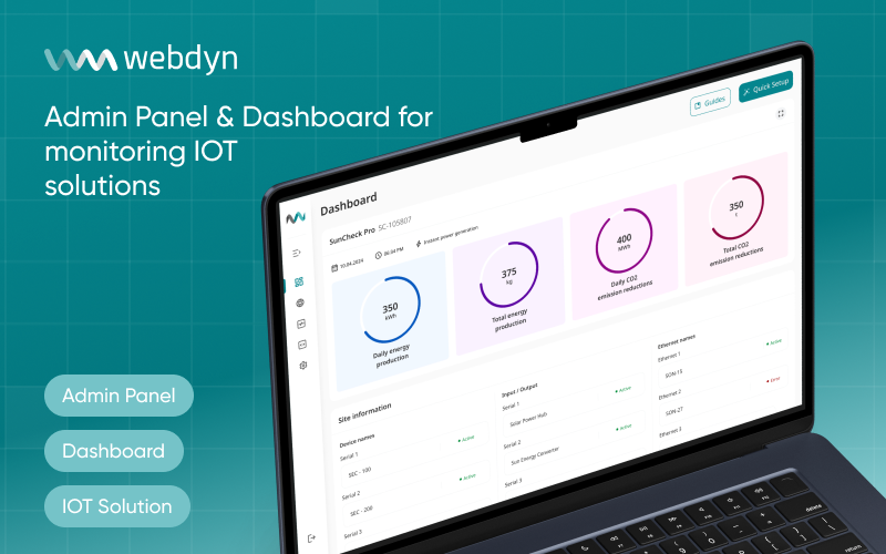  Admin Panel & Dashboard for IoT Enterprise Monitoring screenshot 1