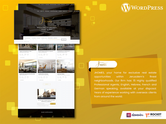 Real Estate Website screenshot 1