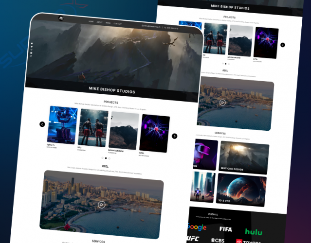 UI/UX Design And WordPress Website Development For Mike Bishop Studios screenshot 2