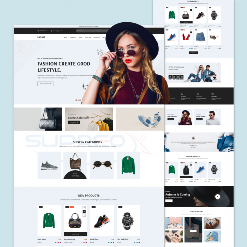 WordPress E-Commerce Fashion Store Website screenshot 1