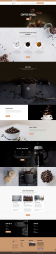 WordPress Website For Elegant Coffee House screenshot 1