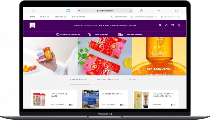 Zarah's Facial & Body Shop screenshot 1