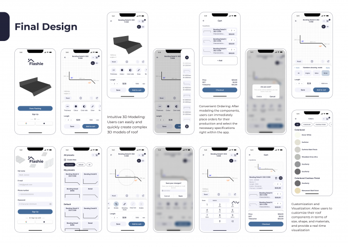 Flashie - Custom 2D/3D metal roofing editor screenshot 4