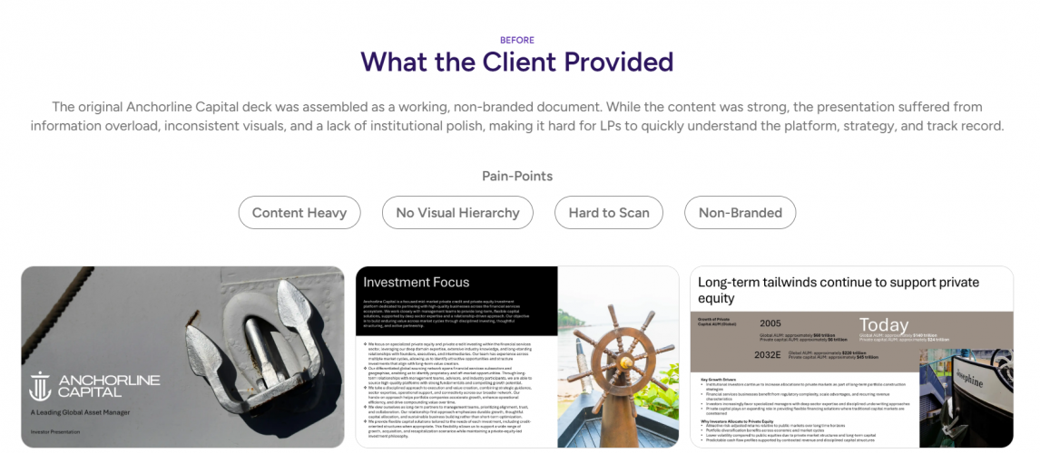 LP Deck for Mid-Market PE Firm screenshot 1