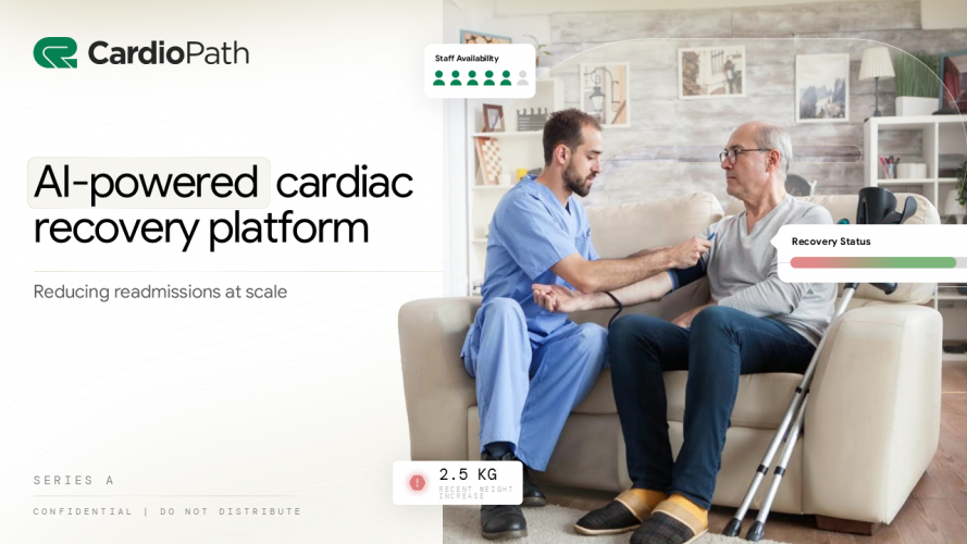 Designing a Series A Investor Deck for an AI-Powered Cardiac Recovery Platform screenshot 4