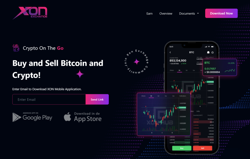 XON Exchange screenshot 1