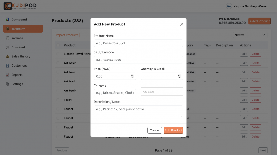 KudiPod - Your Sales Command Center screenshot 2