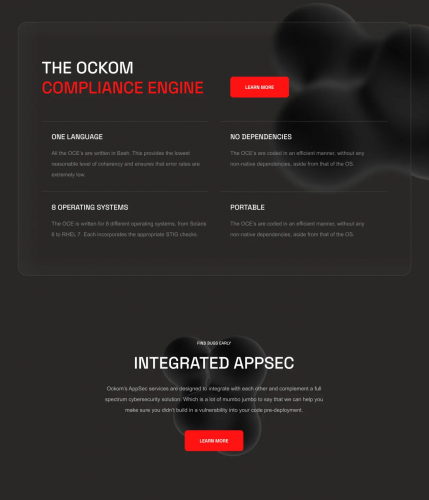 Ockom Inc / Website Redesign / Webflow dev screenshot 4