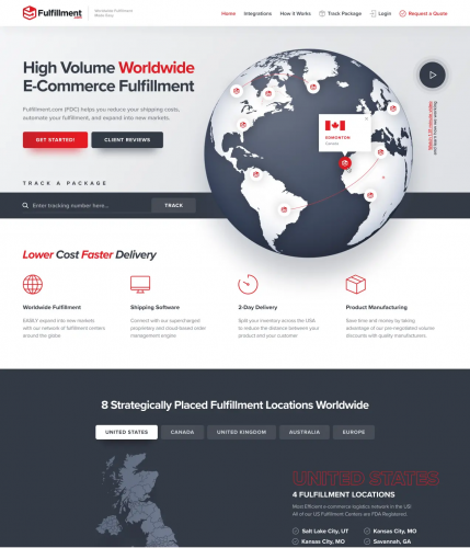 Fulfillment.com / Website redesign / API / 3D screenshot 1