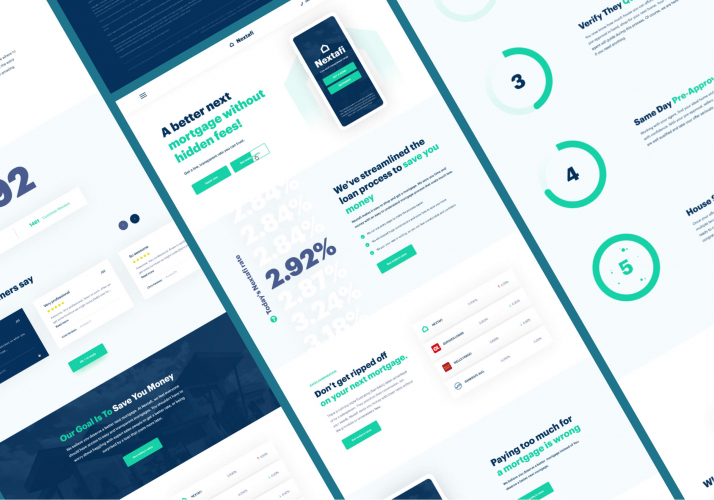 Nextafi / Mortgage Company's Website Full Redesign screenshot 1