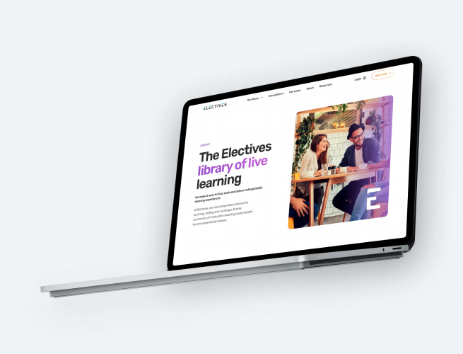Electives.io / Design & Web development / Webflow screenshot 1