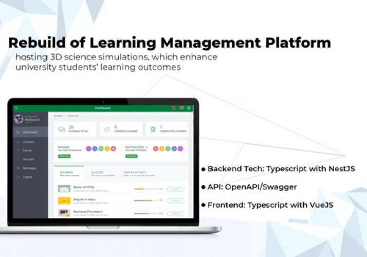 Scaleup of Learning Mgmt Platform development screenshot 1