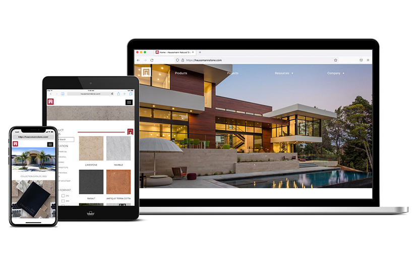 Haussmann Stone - Custom WordPress Website screenshot 1