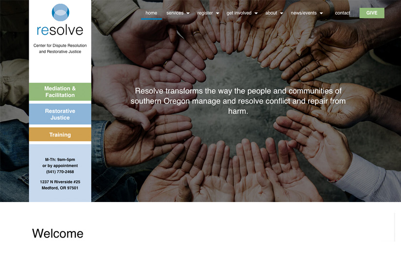 Resolve Center for Dispute Resolution and Restorative Justice screenshot 1