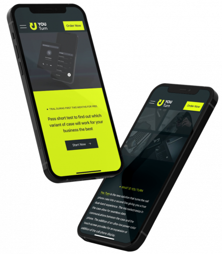 Youturn - creative landing page design and development screenshot 2
