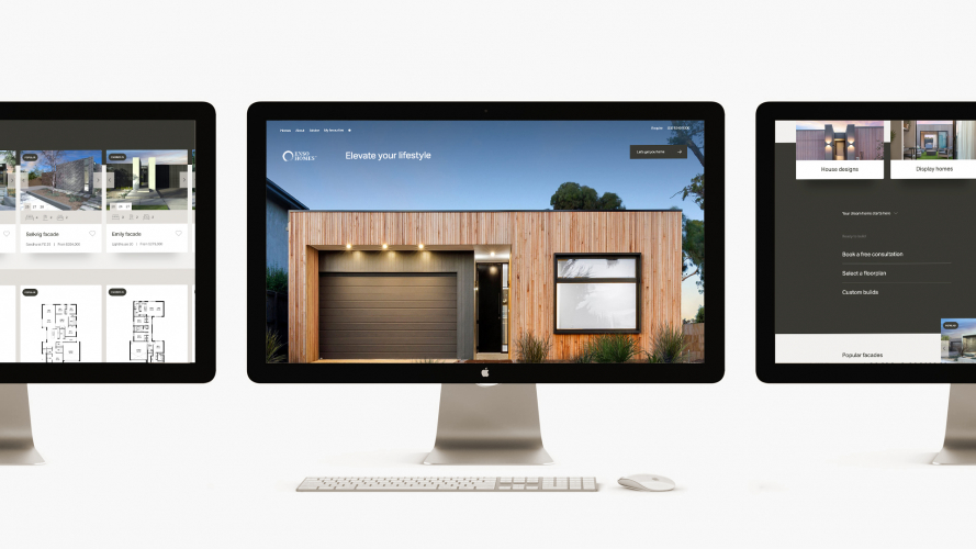 Enso - Website development of house configurator website screenshot 1