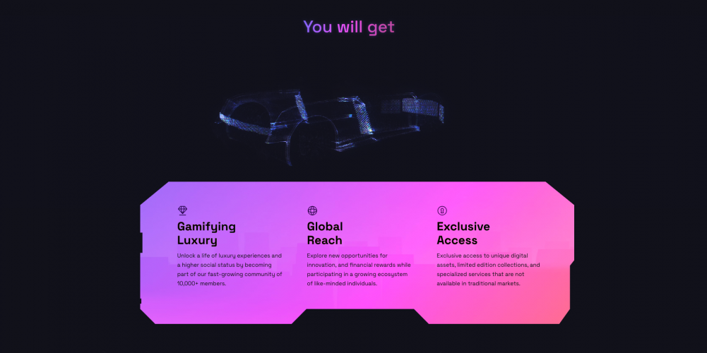 Senegis - website design and development for the NFT startup screenshot 2