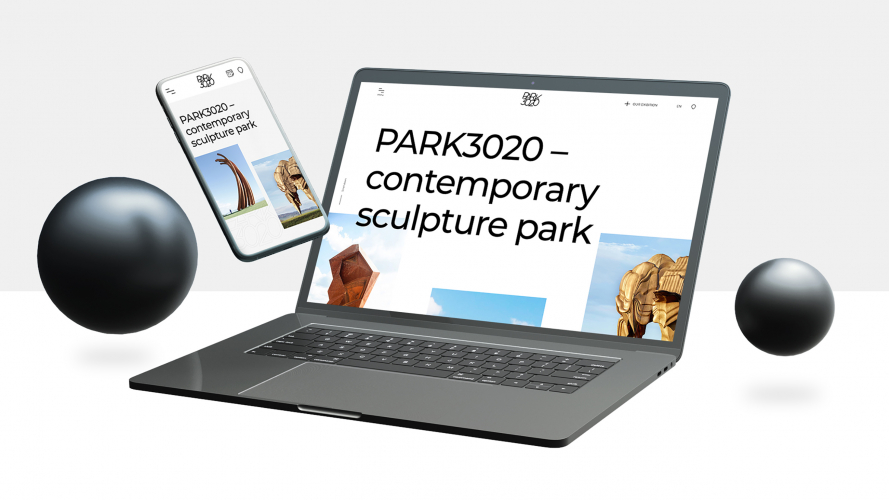 Park 3020 - Website for the first contemporary sculpture park in Eastern Europe screenshot 1