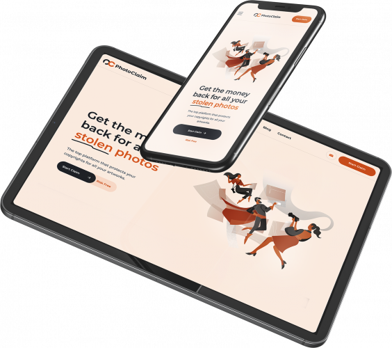 Photoclaim - Website for company with patented AI technology screenshot 2