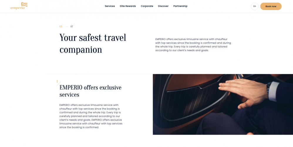 Emperio - European luxury car rental service screenshot 4