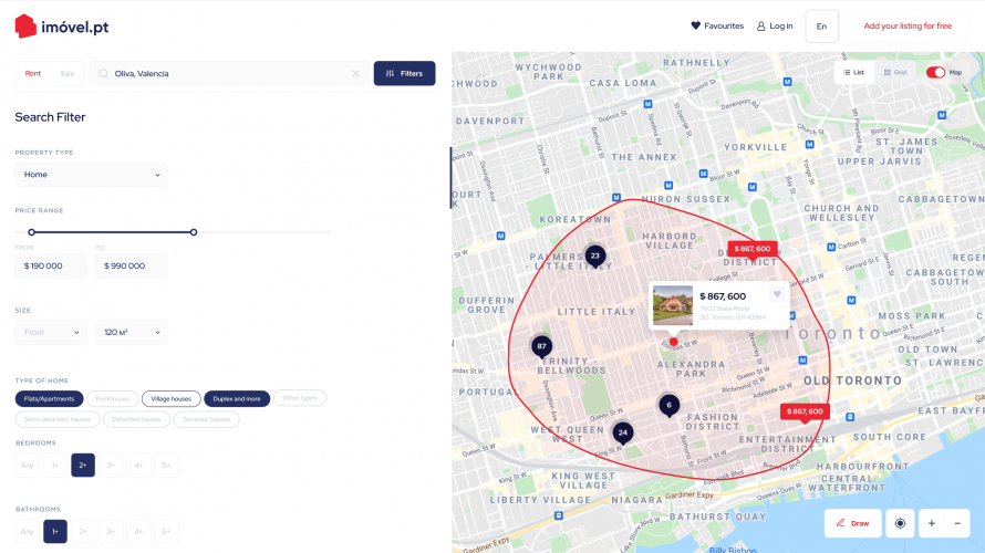 Imovel -  React based real-estate platform for renting and selling properties screenshot 2