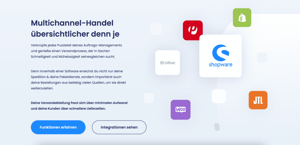 SAAS for logistics company, and marketing website based on Laravel screenshot 1