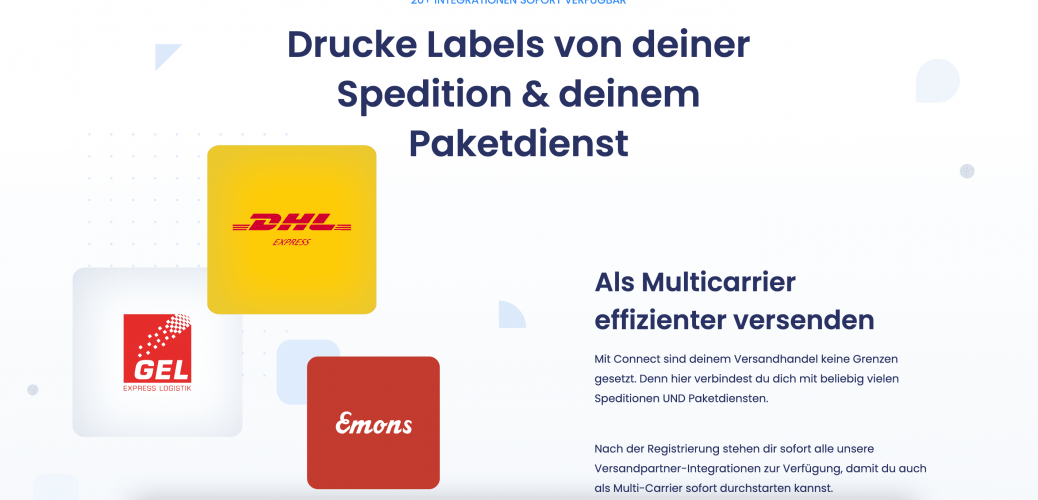 SAAS for logistics company, and marketing website based on Laravel screenshot 2
