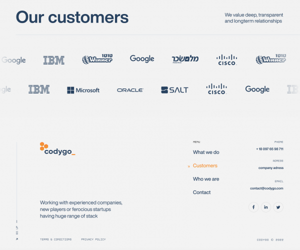 CodyGo- -  Website for an Israel-based IT company screenshot 3