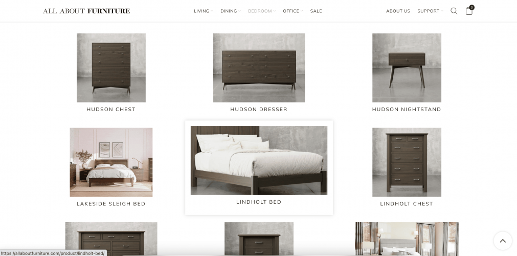 All About Furniture - furniture e-commerce store for US market screenshot 1