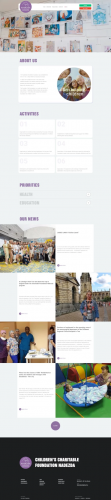 WordPress website development for charitable foundation Nadezhda screenshot 4
