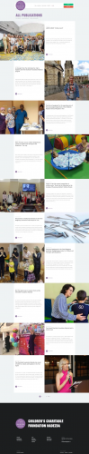 WordPress website development for charitable foundation Nadezhda screenshot 1