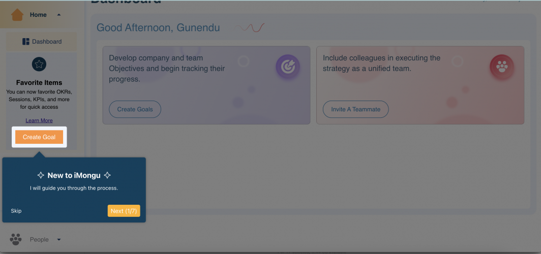 OKR SaaS app screenshot 4