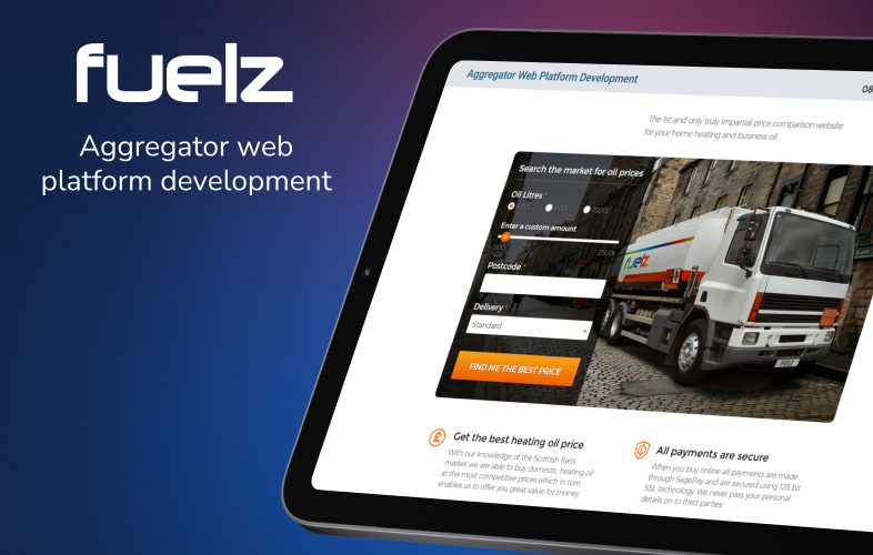 Fuelz - Aggregator Web Platform screenshot 1