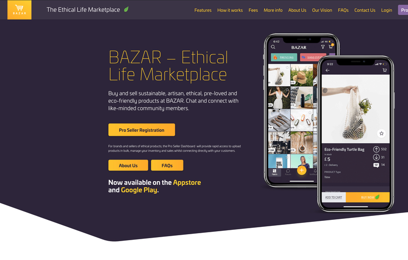 Bazar - The Ethical Life Marketplace (Latest Project) screenshot 1
