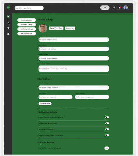 ERPY - Custom ERP System screenshot 2