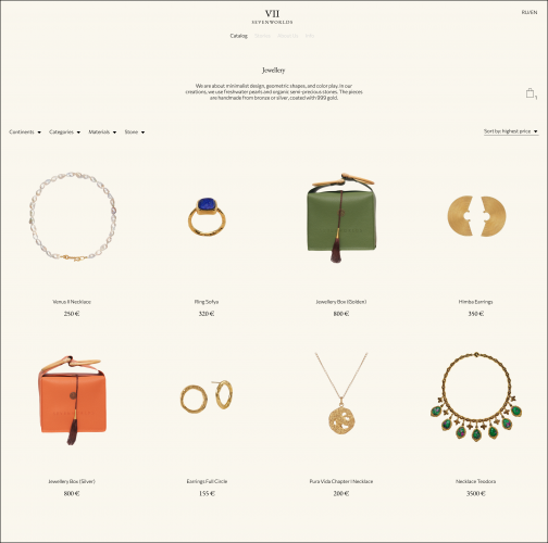 The Seventh World: A Unique Storytelling E-Commerce Site screenshot 2