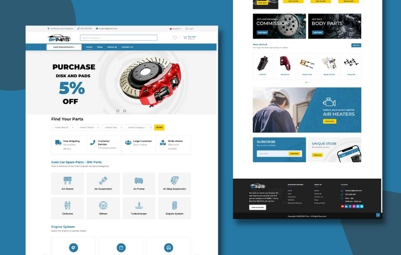 B W Parts screenshot 1