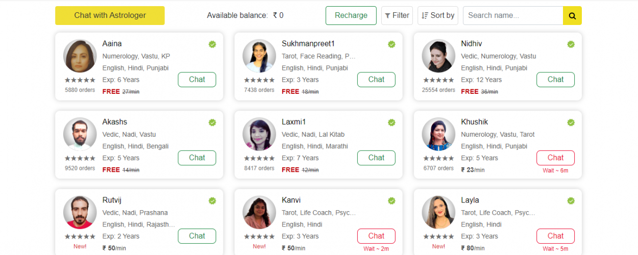 Astrotalk screenshot 1