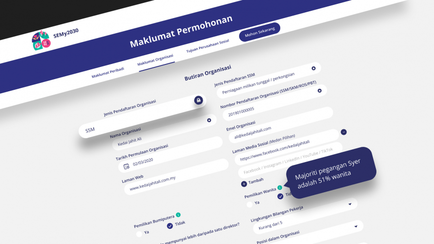 Social Enterprise Accreditation Application System screenshot 5