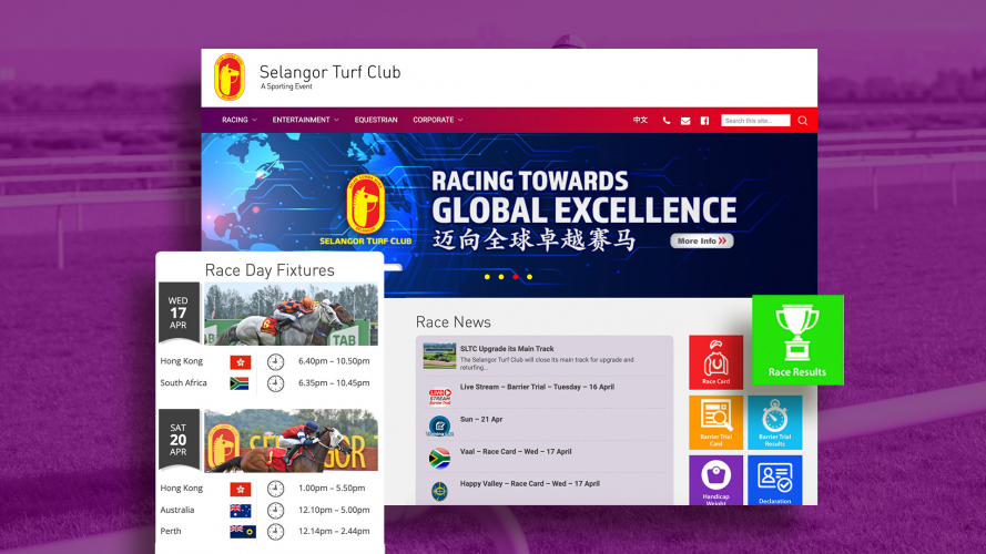 Selangor Turf Club Website Refresh screenshot 2