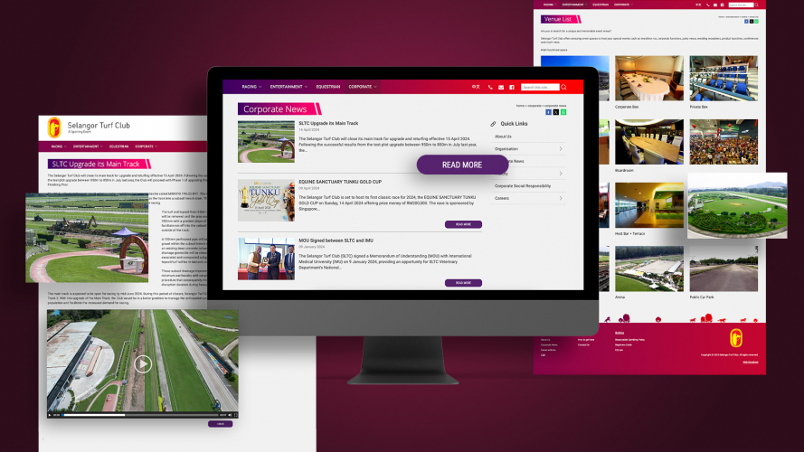 Selangor Turf Club Website Refresh screenshot 1