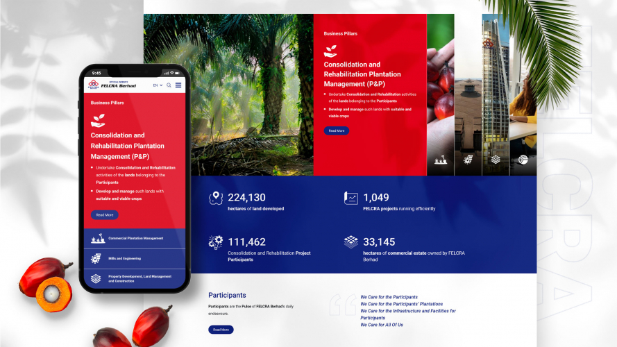 FELCRA - Brand Website Facelift screenshot 2