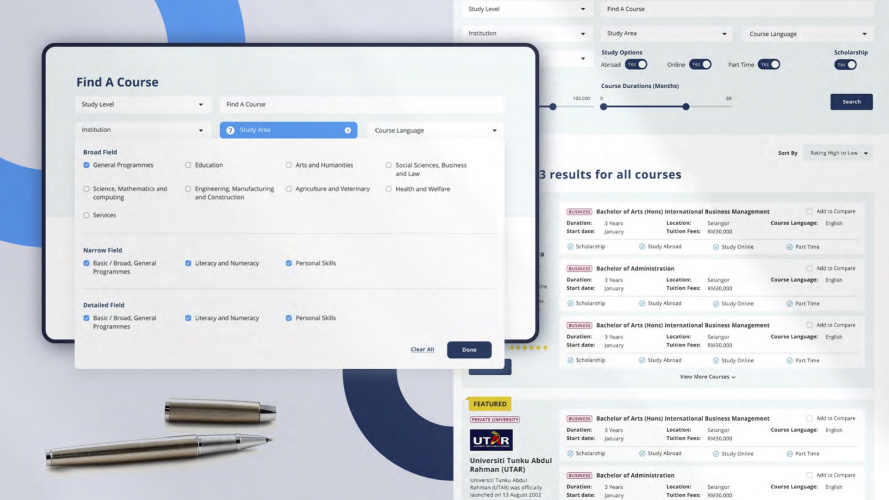 Discover Education Malaysia Website Branding screenshot 3