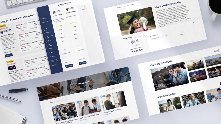 Discover Education Malaysia Website Branding screenshot 2
