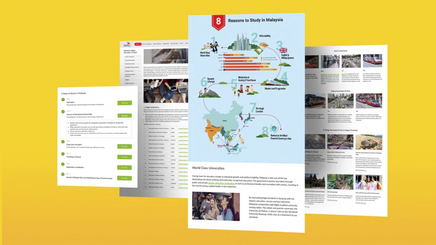 Education Malaysia Website Rebranding screenshot 1