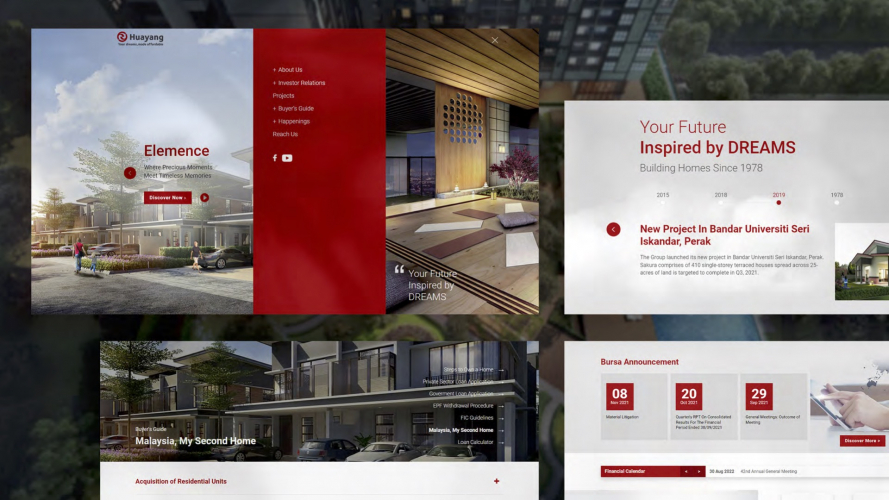 Hua Yang Corporate Website Revamp screenshot 1