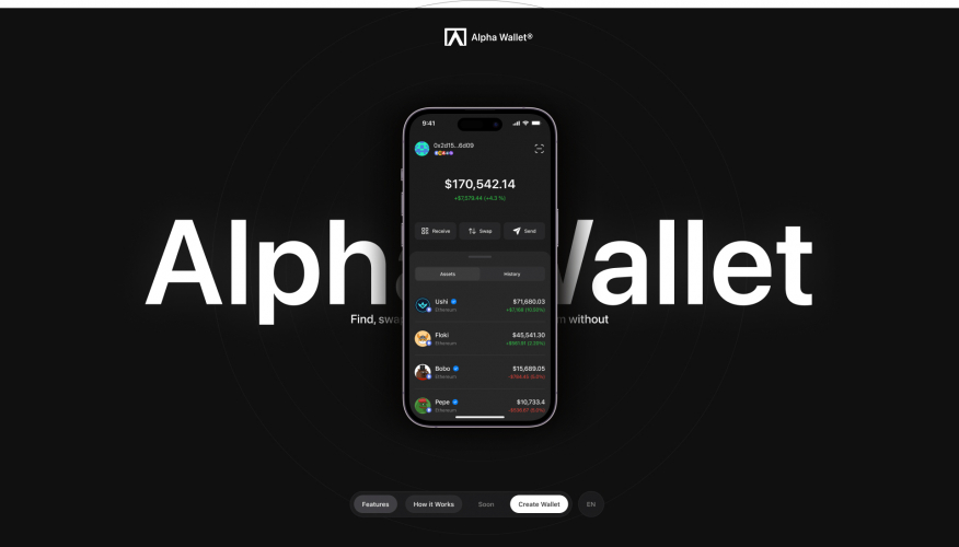 Alpha Wallet screenshot 1